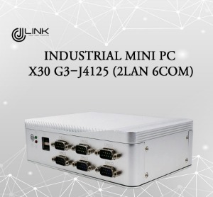 산업용컴퓨터 X30 G3-J4125 INTEL 인텔랜 i211AT  2LAN 6COM Faneless 베어본 INDUSTRIAL PC