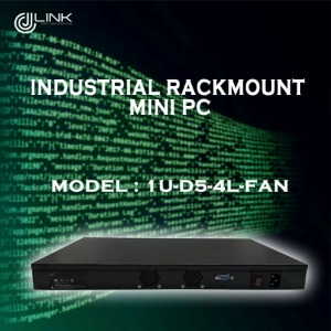 산업용컴퓨터 렉마운트 미니PC 1U-D5-4L  1U지원 4LAN FAN INDUSRIAL MINI PC
