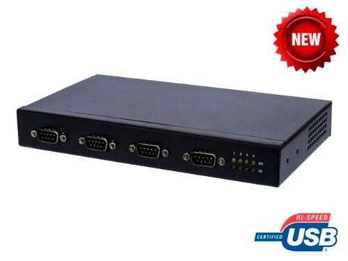 USB to 4 Port Serial RS232 Adapter IO-U24232C-4S