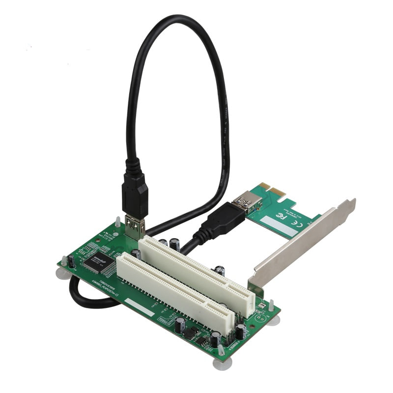 PCIE 1X to 2 PCI USB