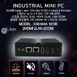 X30 M4A-N100 N100 가성비 끝판왕 산업용 DUAL HDMI DUAL LAN 2COM