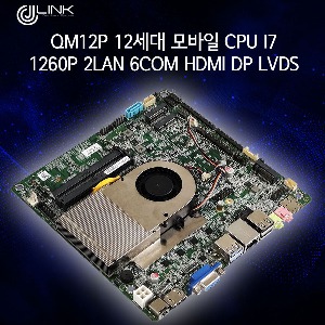 QM12P 12세대 모바일 CPU i7 1260P 2LAN 6COM HDMI DP LVDS